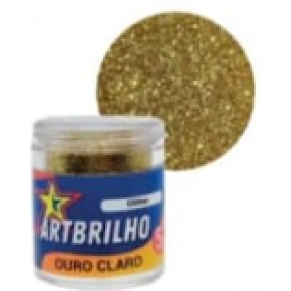 GLITTER ART BRILHO OURO CLARO 5G