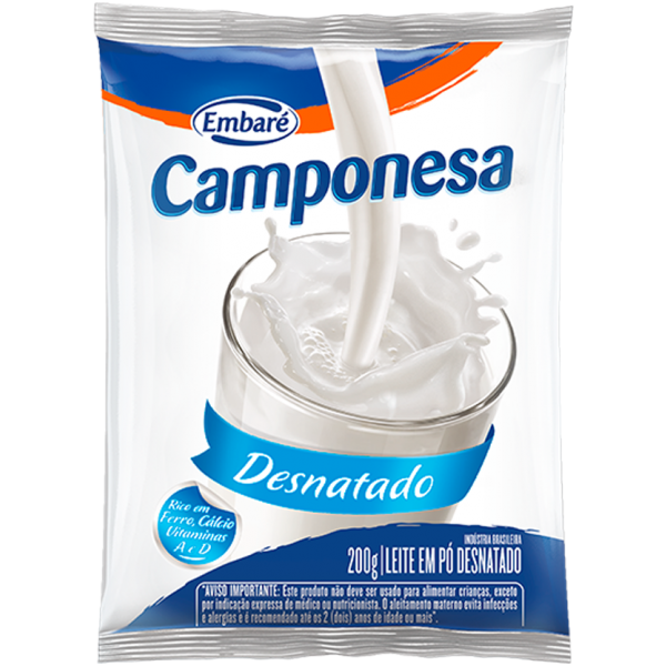 LEITE EM PÓ DESNATADO CAMPONESA 200g