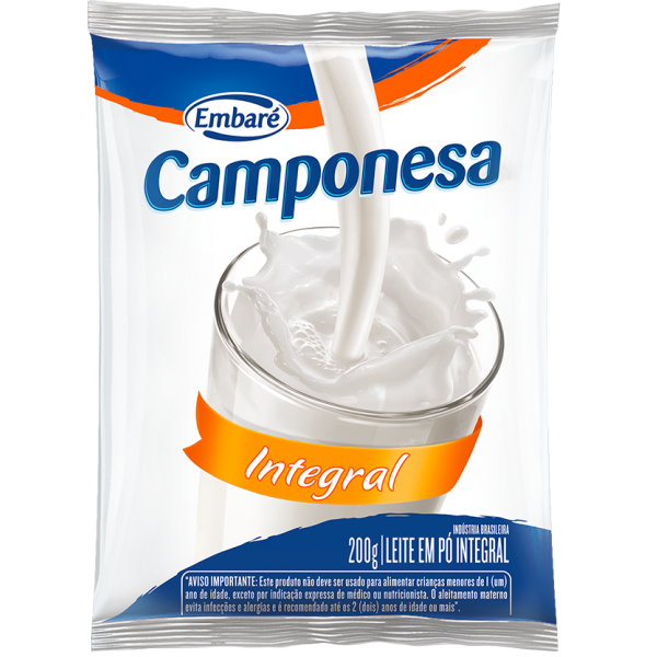 LEITE EM PÓ INTEGRAL CAMPONESA 200G