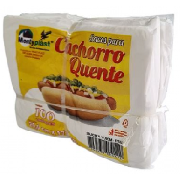 SACO CACHORRO QUENTE 20CM X 17 CM C/100