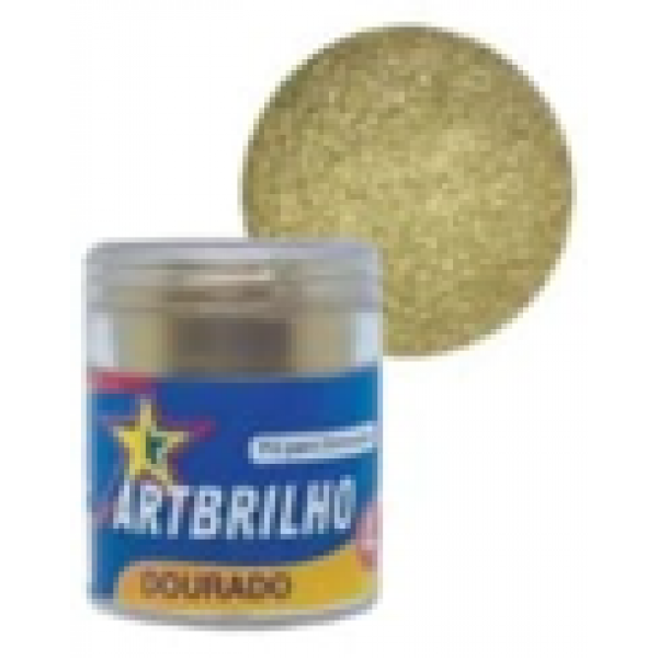 PÓ P/ DECORAÇÃO ART BRILHO DOURADO 4G