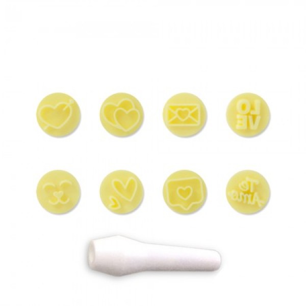 KIT CARIMBOS AMOR AMARELO 