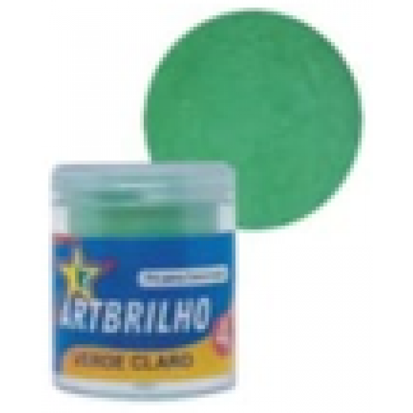 PÓ P/ DECORAÇÃO ART BRILHO VERDE CLARO 4G