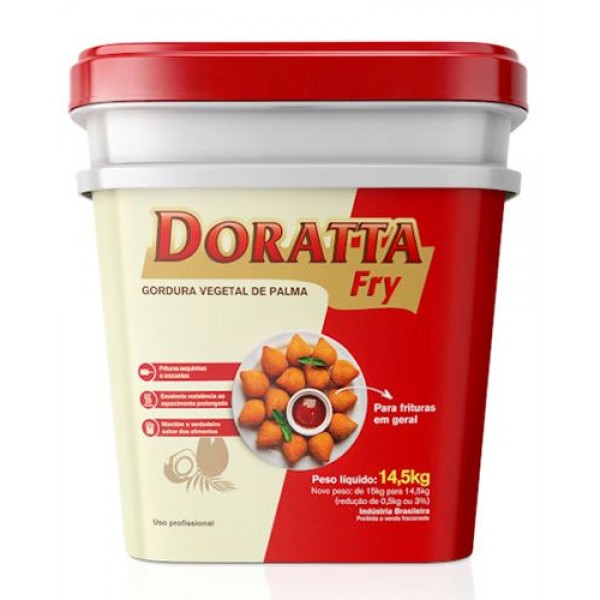 Gordura De Palma Doratta Fry Balde 14,5kg