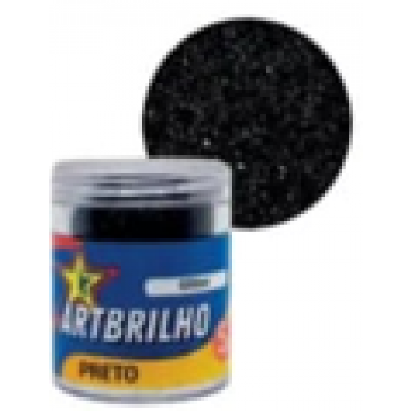 GLITTER ART BRILHO PRETO 5G
