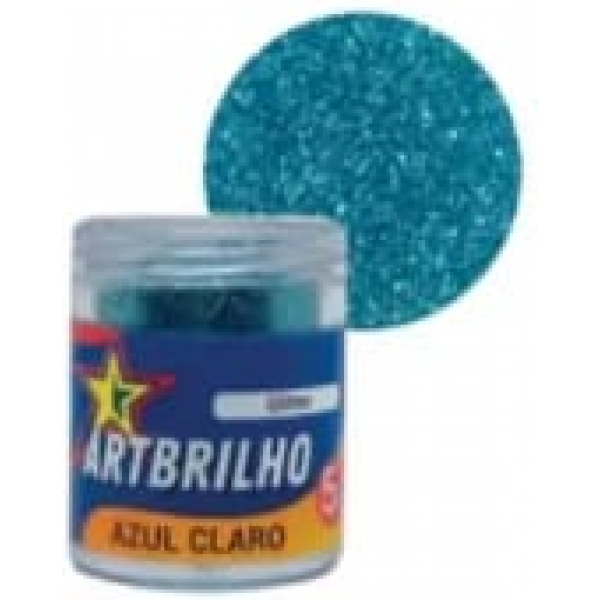 GLITTER ART BRILHO AZUL CLARO 5G