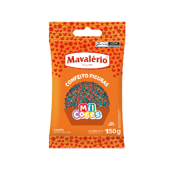 CONFEITO FIGURAS MINI CONFETE 150g