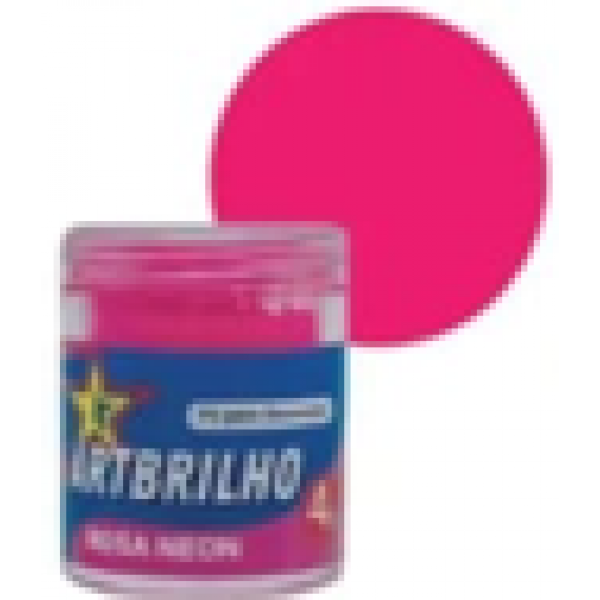 PÓ P/ DECORAÇÃO ART BRILHO ROSA NEON 4G