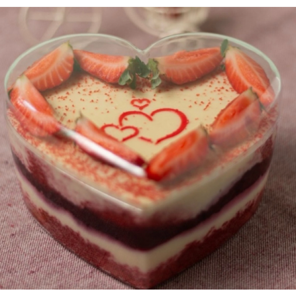 CAKE BOX CORACAO C/ TAMPA (750 mL) - 
