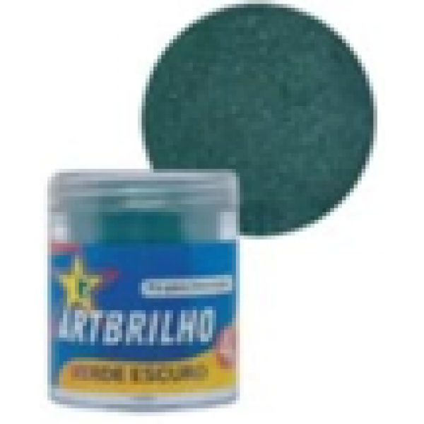 PÓ P/ DECORAÇÃO ART BRILHO VERDE ESCURO 4G