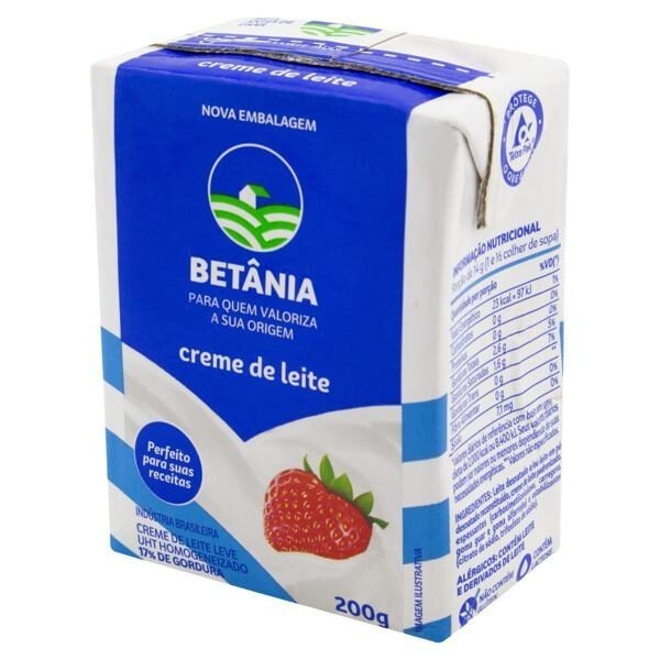 CREME DE LEITE BETÂNIA 200g Un