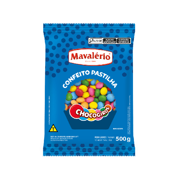 CHOCOGIROS COLORIDOS MINIPASTILHAS 500G