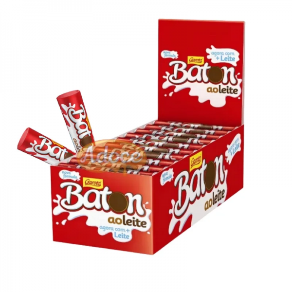 BATON GAROTO AO LEITE CAIXA 30X16G