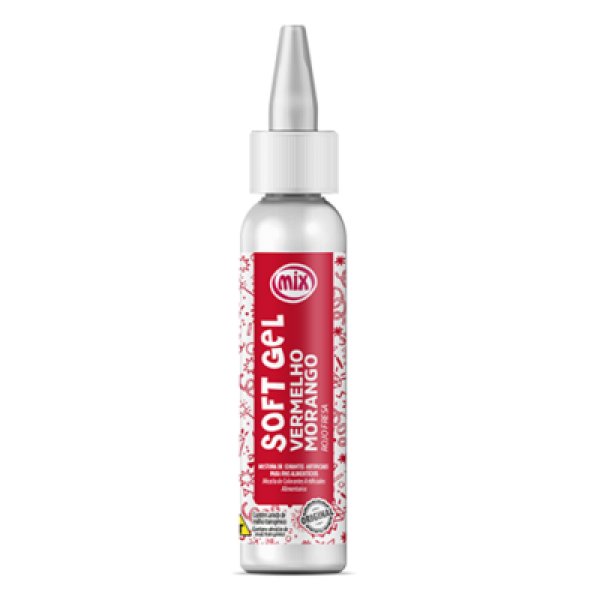 CORANTE MIX SOFTGEL VERMELHO MORANGO 25g