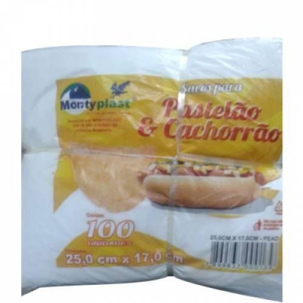 SACO 25CM X 17CM CACHORRÃO PASTELÃO