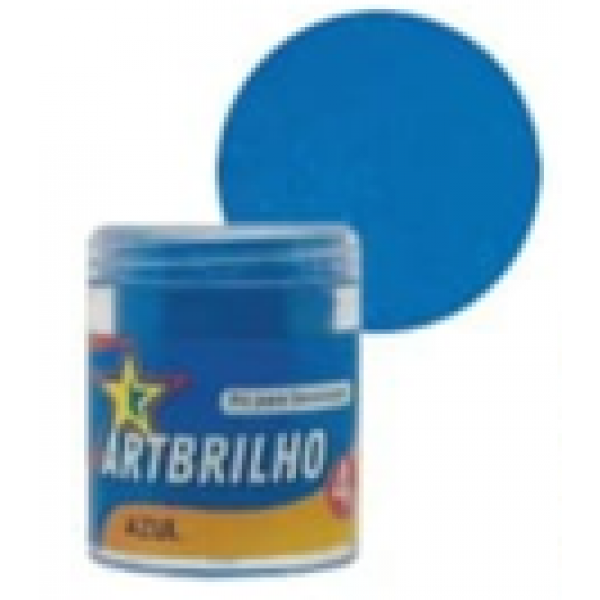PÓ P/ DECORAÇÃO ART BRILHO AZUL 4G