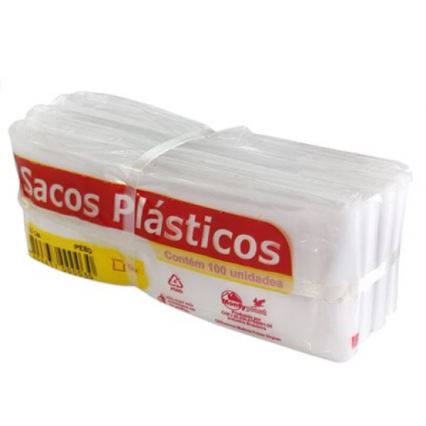 SACO PLAST 6,0CM X 30CM PCT C/100 UNID.