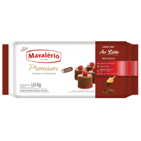 COBERTURA PREMIUM AO LEITE MAVALÉRIO 1,01Kg