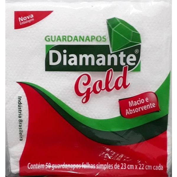GUARDANAPO DIAMANTE 23CM X 22CM C/50 UNID