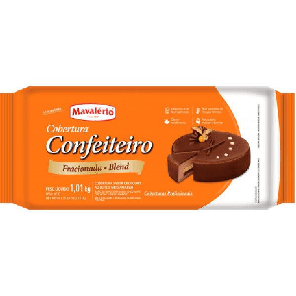 COBERTURA CONFEITEIRO BLEND MAVALÉRIO 1,01Kg