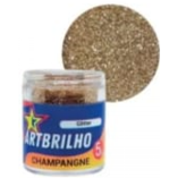 GLITTER ART BRILHO CHAMPAGNER 5G