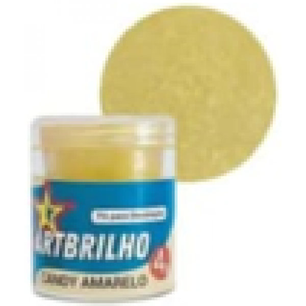 PÓ P/ DECORAÇÃO ART BRILHO CANDY AMARELO 4G