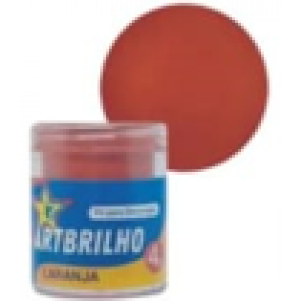 PÓ P/ DECORAÇÃO ART BRILHO LARANJA 4G