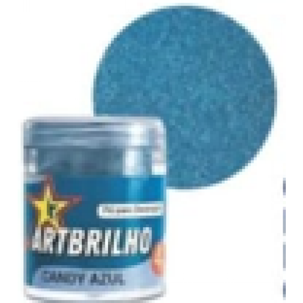 PÓ P/ DECORAÇÃO ART BRILHO CANDY AZUL 4G