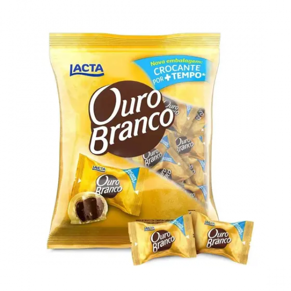 CHOCOLATE OURO BRANCO PACOTE 1KG