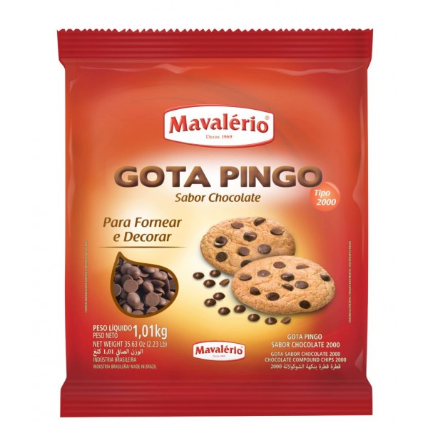 GOTAS PINGO SABOR CHOCOLATE 1,01 KG MAVALERIO
