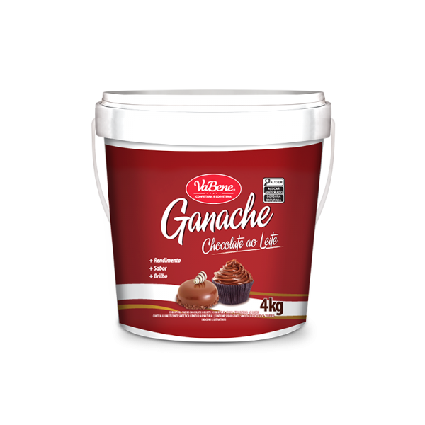 GANACHE VABENE CHOCOLATE AO LEITE 4KG