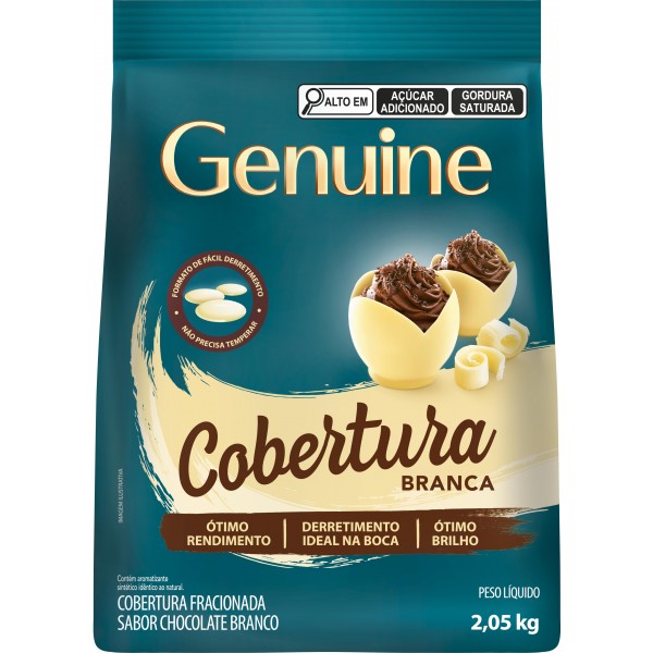 COBERTURA EM MOEDAS BRANCA GENUINE 2,5KG