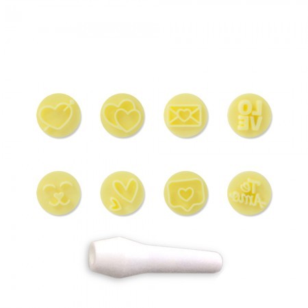KIT CARIMBOS AMOR AMARELO 