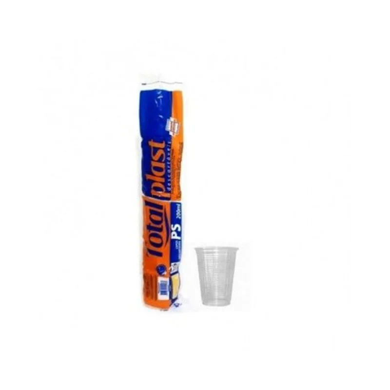 COPO 180 ML DESC. TOTALPLAST C/ 100 UNID