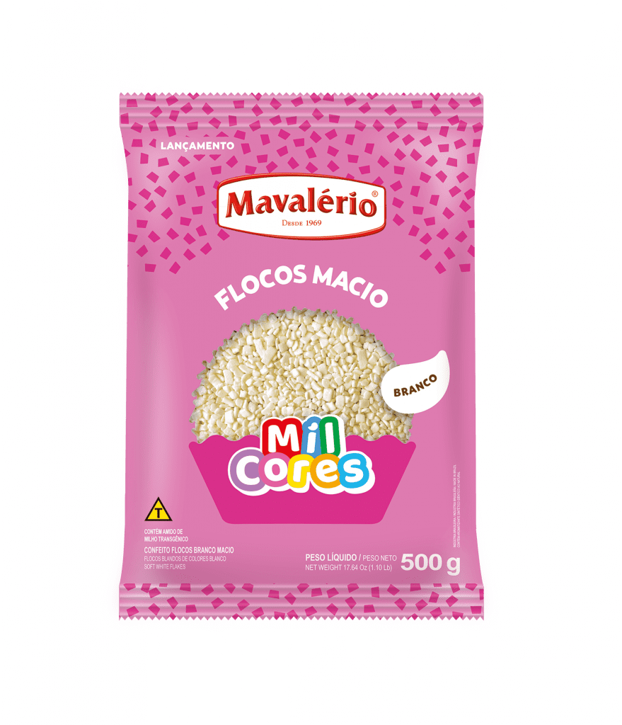 FLOCOS MACIO BRANCO 500G MAVALERIO