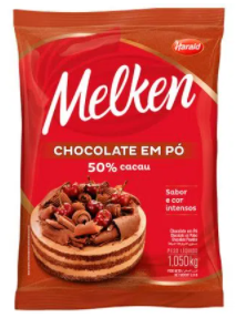 CHOCOLATE EM PÓ 50% CACAU MELKEN HARALD 1,050Kg