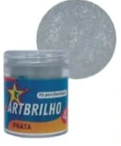 PÓ P/ DECORAÇÃO ART BRILHO PRATA 4G