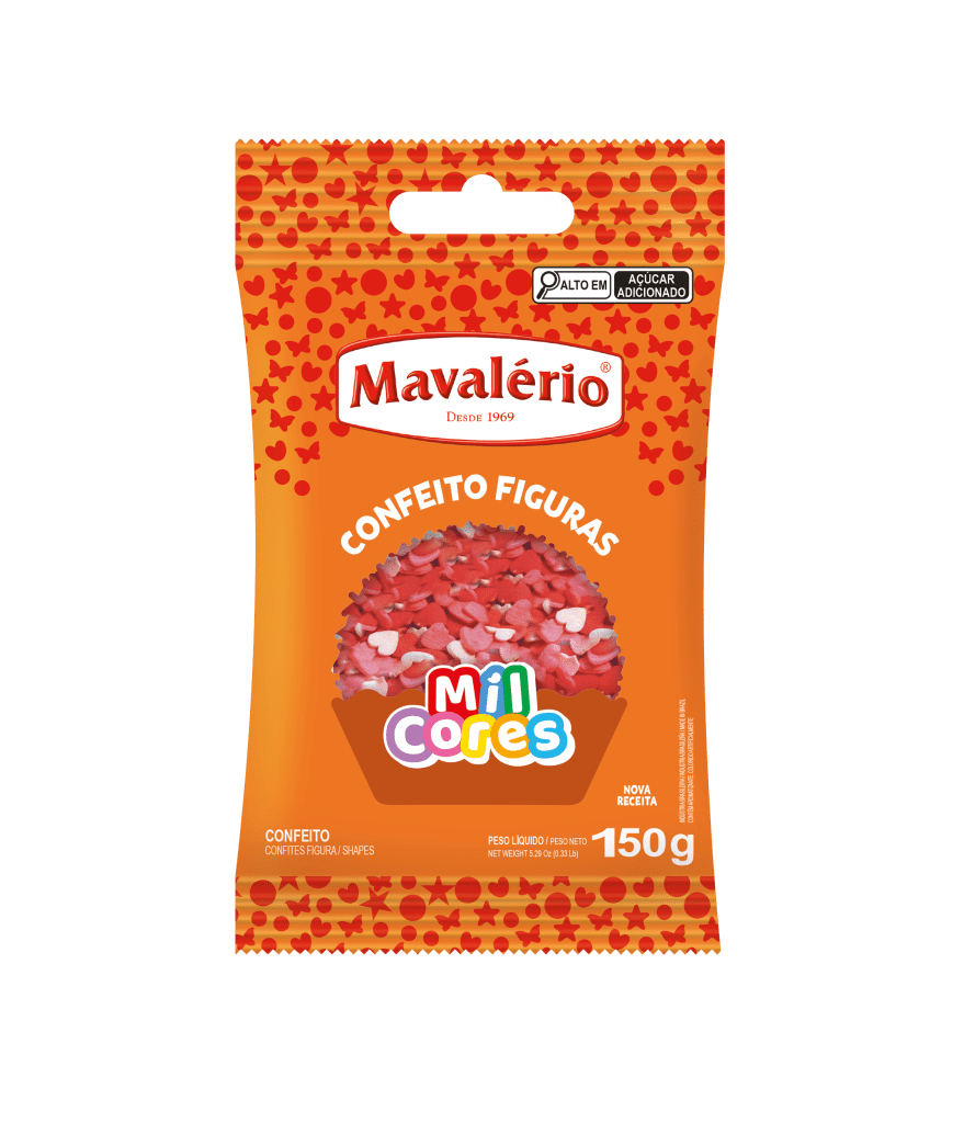 CONFEITO FIGURAS CORAÇÃO 150g