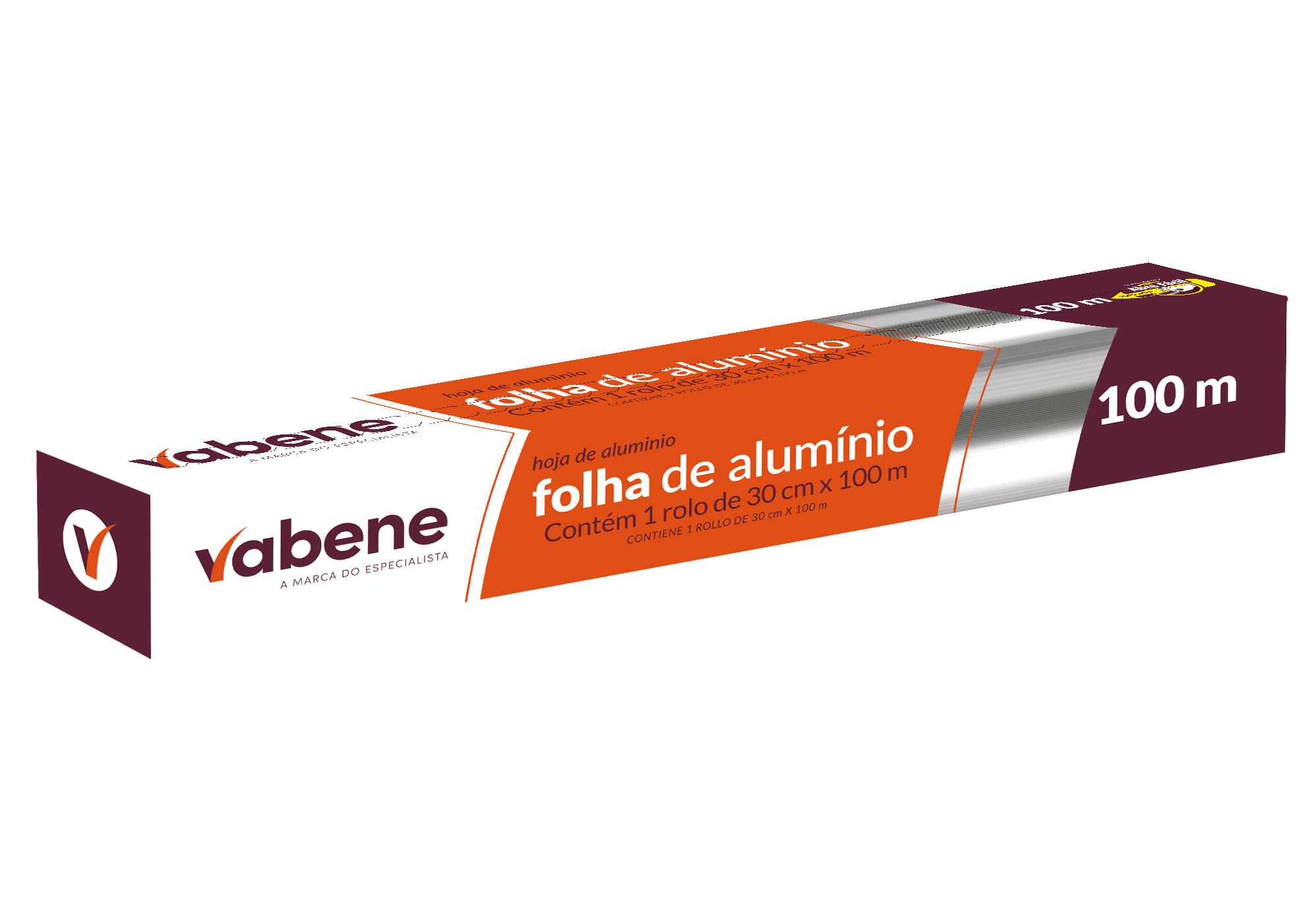 BOBINA ALUMINIO 30CMX100M
