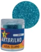 GLITTER ART BRILHO AZUL CLARO 5G