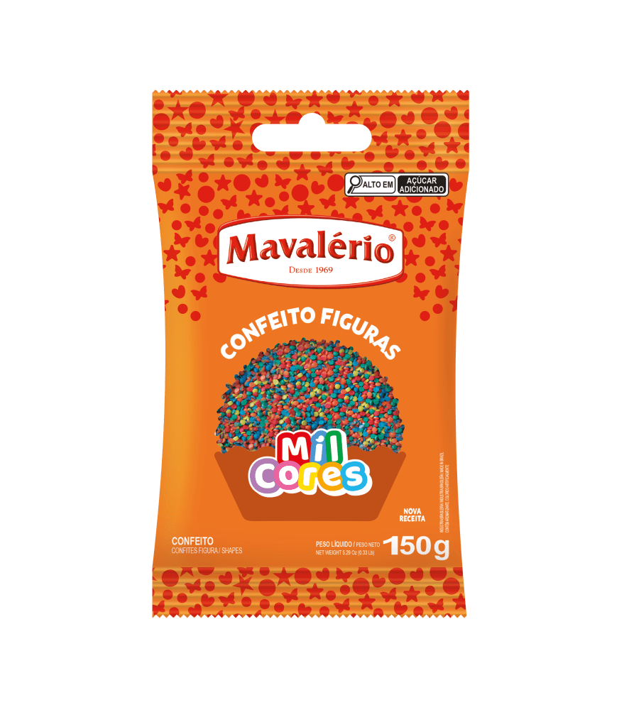 CONFEITO FIGURAS MINI CONFETE 150g