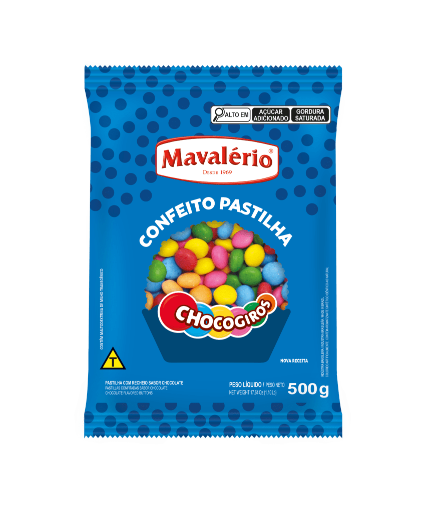 CHOCOGIROS COLORIDOS MINIPASTILHAS 500G