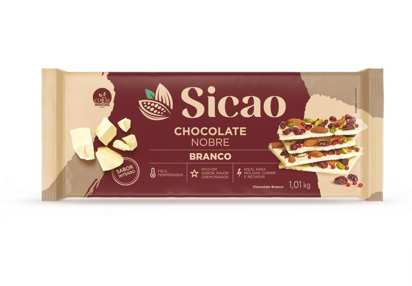 CHOCOLATE NOBRE BRANCO SICAO 1,01KG