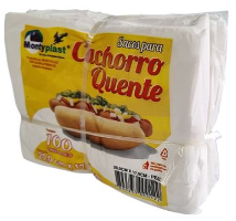 SACO CACHORRO QUENTE 20CM X 17 CM C/100
