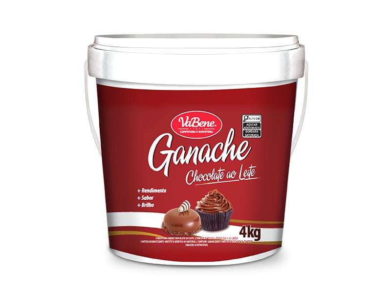 GANACHE VABENE CHOCOLATE AO LEITE 4KG