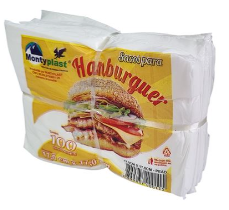 SACO HAMBURGUER 17CM X 17 CM C/100