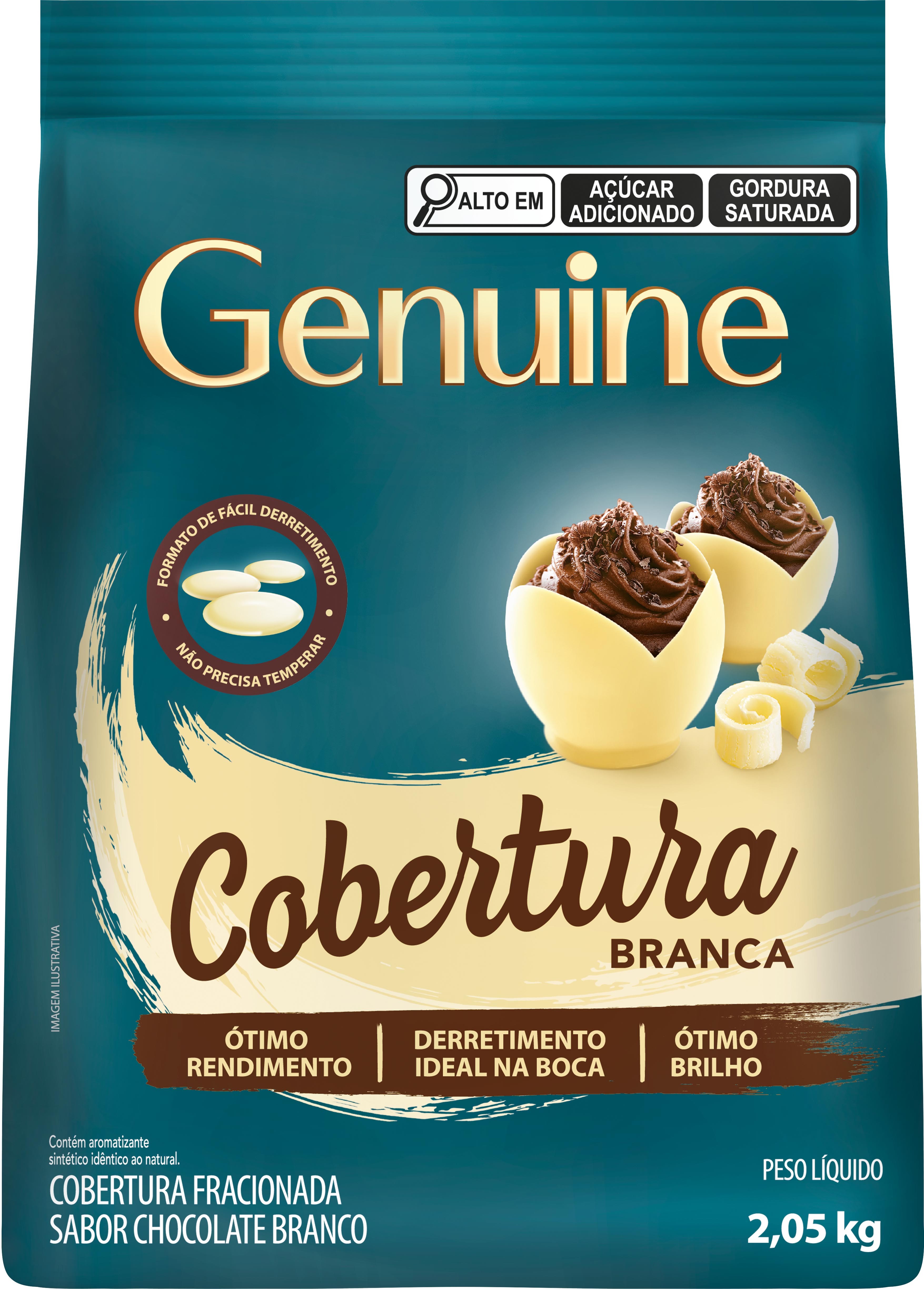COBERTURA EM MOEDAS BRANCA GENUINE 2,5KG