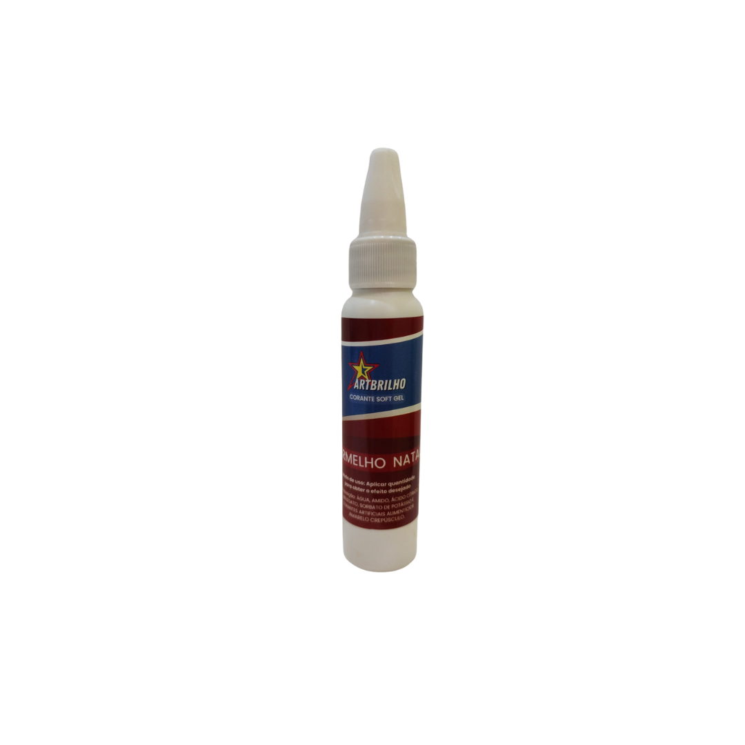 CORANTE  ARTBRILHO SOFTGEL VERMELHO NATAL 25g
