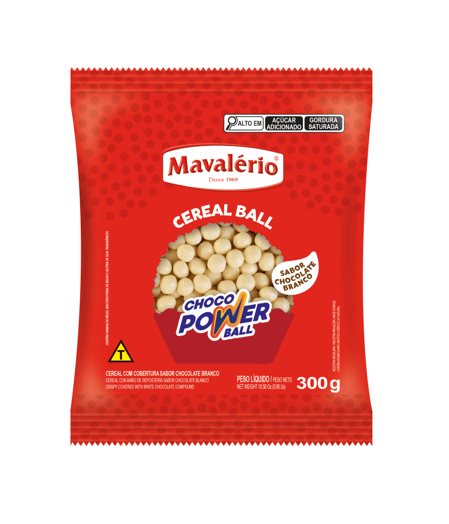 CHOCOPOWER BALL CHOCOLATE BRANCO 300g