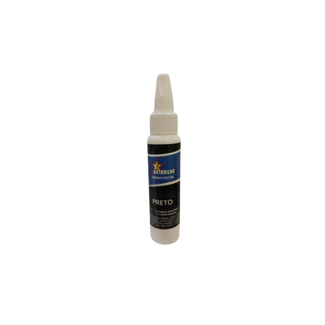 CORANTE  ARTBRILHO SOFTGEL PRETO 25g